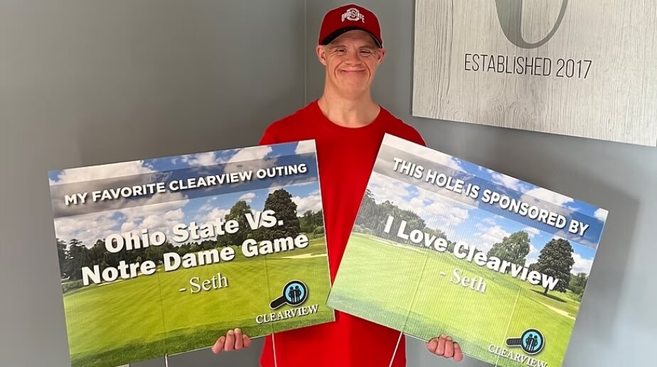 Clearview golf outing hole sponsorship